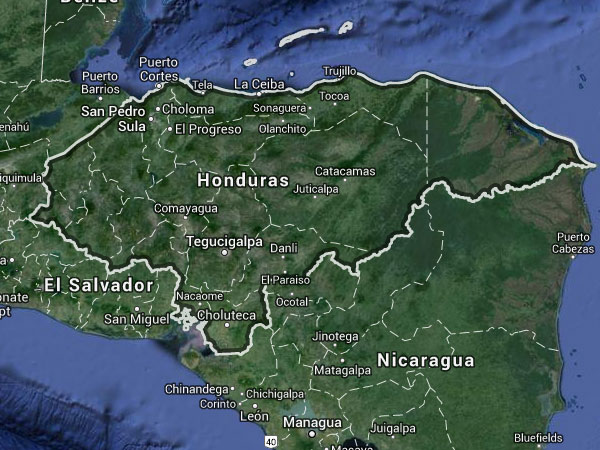 Honduras Map 