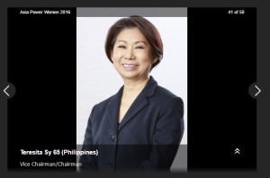 Sy-Coson, Gokongwei-Pe among Asia’s powerful biz women – Forbes