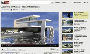 YOUTUBE features some exotic, if not eccentric design, like in this case, a home built in the middle of the sea.