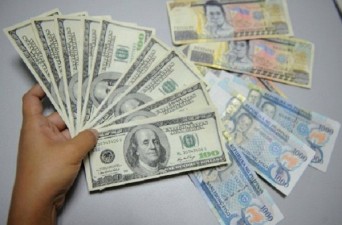 Peso-dollar rate