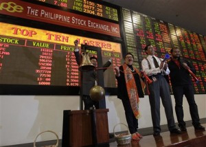Philippine Stock Exchange. AP FILE PHOTO