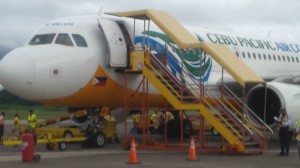 A Cebu Pacific plane on the tarmac of the Puerto Princesa international airport. RICK ALBERTO/INQUIRER.net