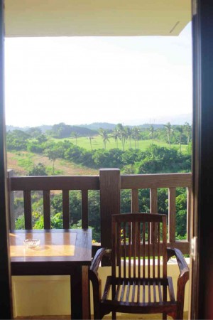 THE VIEW from the balcony of one of Alta Vista’s rooms is magnificent. Photo by Camille Anne  M.  Arcilla