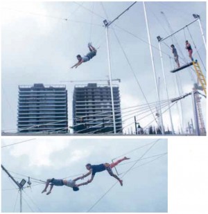 FLYING high in Flying Trapeze Philippines