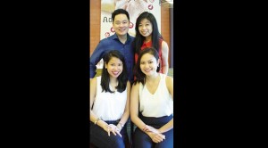 ADOBO Connection managing directors (clockwise from top left) Jerome Uy and wife Meredith Ong, Carla Sia, Kellda Centeno