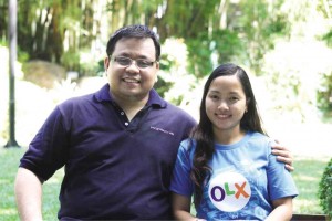 OLX Philippines Managing Director RJ David and Head of Operations Arianne David. 
