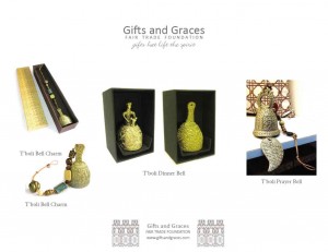 GIFTS and Graces’ products include brass items