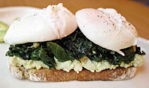 POACHED Egg and Kale on Toast with Avocado  PHOTO BY  KIMBERLY DELA CRUZ 