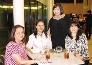 FROM left, Belen Gutierrez, Filinvest Alabang Inc. sales manager Claire So, Palms Country Club membership manager Daisy Tingzon and Edna Ortiz 