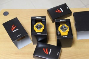 Samples of the 413 Casio G-Shock watches seized by the Bureau of Customs last August that were concealed inside six Balikbayan Boxes. The Bureau filed smuggling-related cases against the six consignees of the boxes. Photo by Tetch Torres-Tupas, INQUIRER.net