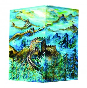 THE Great Wall of China as depicted on a lantern by Chan Lim.