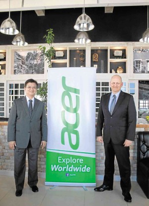 Manuel Wong and Oliver Ahrens of Acer 