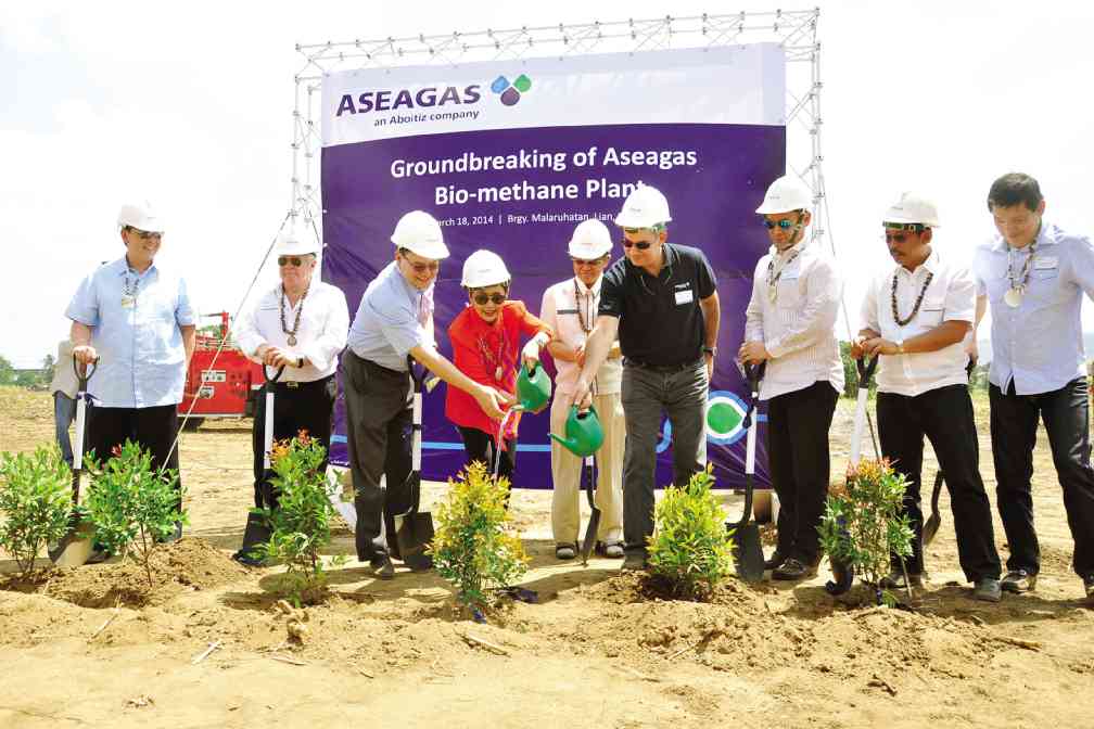 THE BIO-METHANE plant of Aseagas, a member of the Aboitiz group, will process effluents of Absolut Distillers Inc., a subsidiary of Tanduay Distillers Inc. 