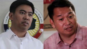 Makati Mayor Jejomar Erwin “Junjun” Binay Jr. (left) and Vice Mayor Romulo “Kid” Peña Jr. INQUIRER FILE PHOTOS / RICHARD A. REYES 