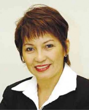 Former Insurance Commissioner Evangeline Crisostomo-Escobillo 