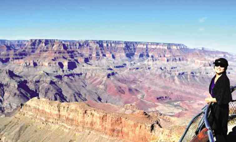 CAROL savors the sights of the Grand Canyon 