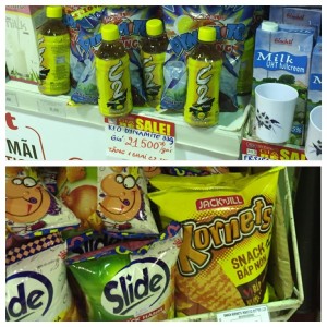 Some of URC's popular Philippine  brands in a local Vietnamese grocery  
