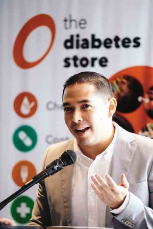 JOSE Ramon Syquia Felix, The Diabetes Store general manager PHOTOS BY JILSON SECKLER TIU
