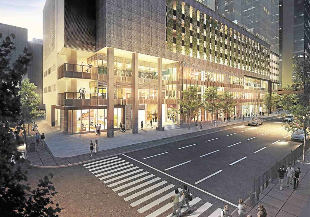 THE THREE levels of upscale retail shops will house handpicked merchants.