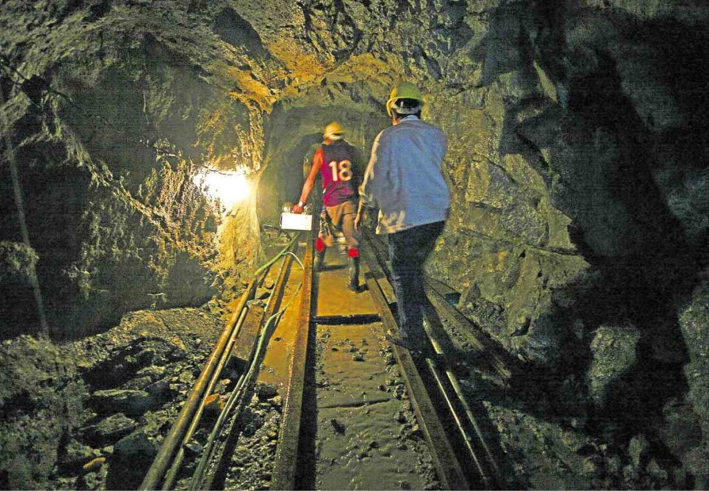 Miners underground. STORY: Mining needs consistent policies to prosper, says Tampakan operator