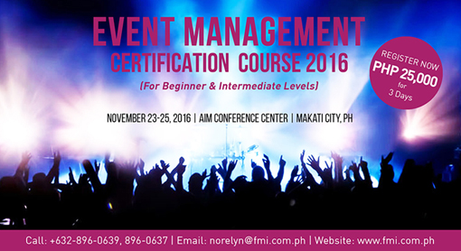 Event Management course 