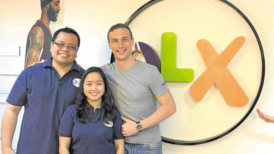 RJ Arianne David with Giancarlo Bonsel (right) lead the OLX team