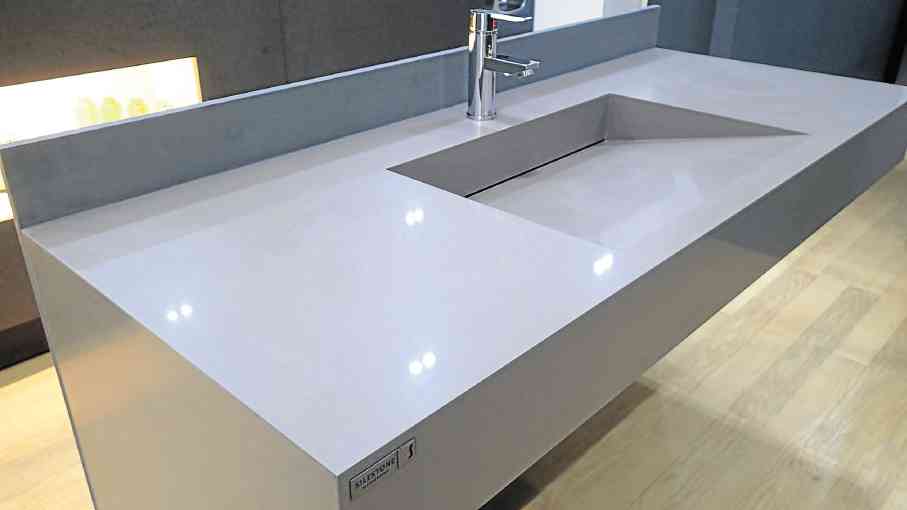  Silestone custom integrated sink 