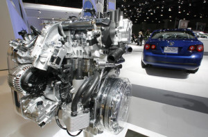 In this Nov. 20, 2008, file photo a Volkswagen Jetta TDI diesel engine is displayed at the Los Angeles Auto Show. Then Green Car Journal named Volkswagen's 2009 Jetta TDI as the "Green Car of the Year" at the show on Thursday, making it the first clean-diesel vehicle to win the prize. AP