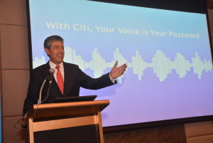Citi PH CEO Aftab Ahmed at the launch of Voice Biometrics in the Philippines