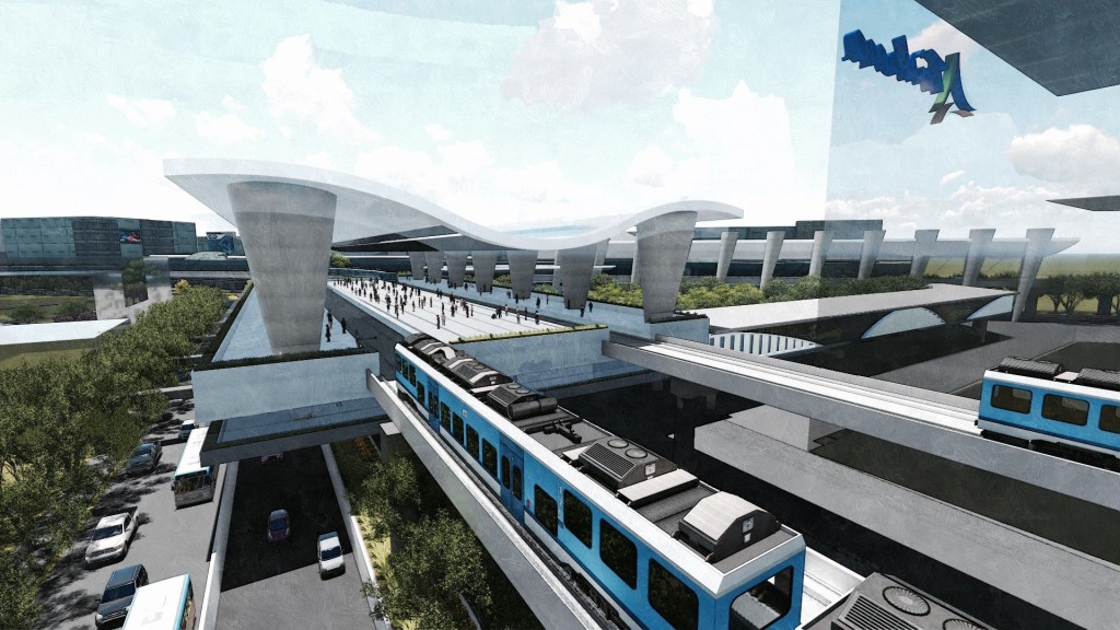 The planned MRT-LRT common station at north Edsa (Photo from the Department of Transportation) 