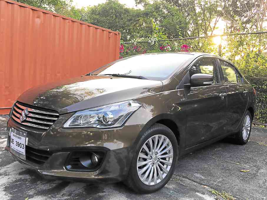 The Suzuki Ciaz is a larger-than-average subcompact that won the Best Fuel Rating (highway driving only) for a sedan gasoline category during the DoE Euro 4 Fuel Eco Run 2016. 