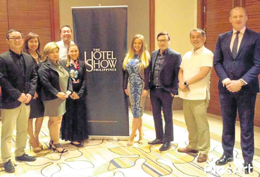 DMG and PEPTarsus launch The Hotel Show Philippines that will be held from Aug. 2-5,2017, co-located with the 17th World Food Expo (Wofex) at SMX Convention Center, Pasay City. From left: PEPTarsus President Joel Pascual, Gina Lumauig, Ria Lugtu, Melody Lim, Randy Manaloto, Heather McPherson, John Suzara, Joel Nunez and Rey Tinston 