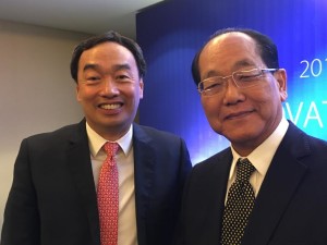 New SMIC president Frederic DyBuncio and chair Jose Sio