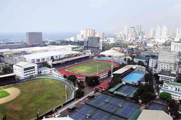 Rizal Memorial Sports Complex aerial view