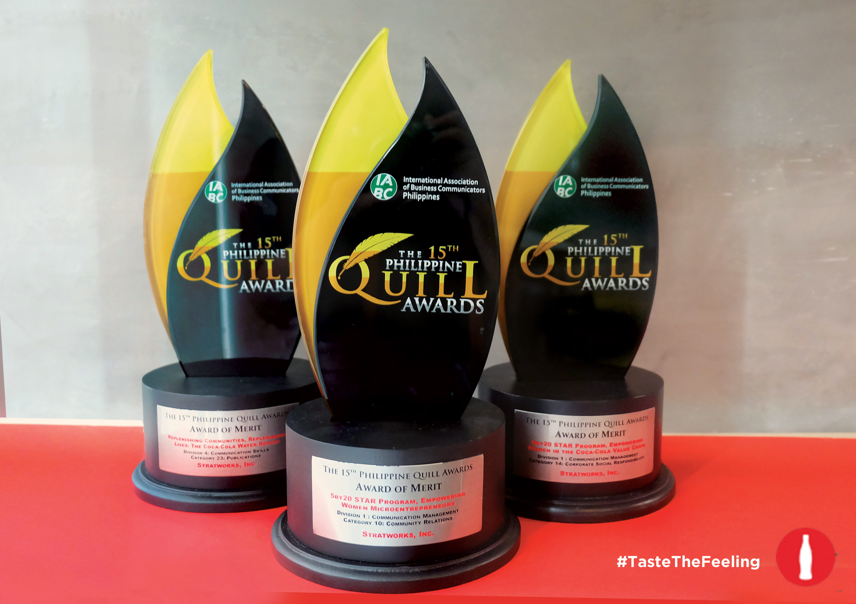 Sustainability programs of CocaCola honored at 15th Philippine Quill