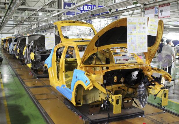 Hyundai assembly line - 13 July 2012
