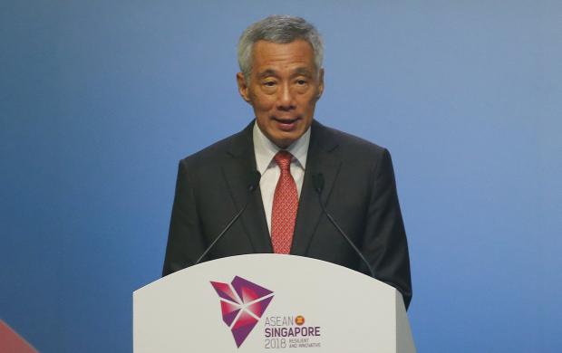 Lee Hsien Loong at Asean Summit in Singapore