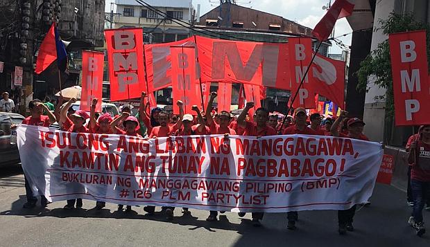 BMP members marching on Labor Day 2019