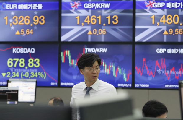  Asian shares mixed as China reports economy slowed in 2Q