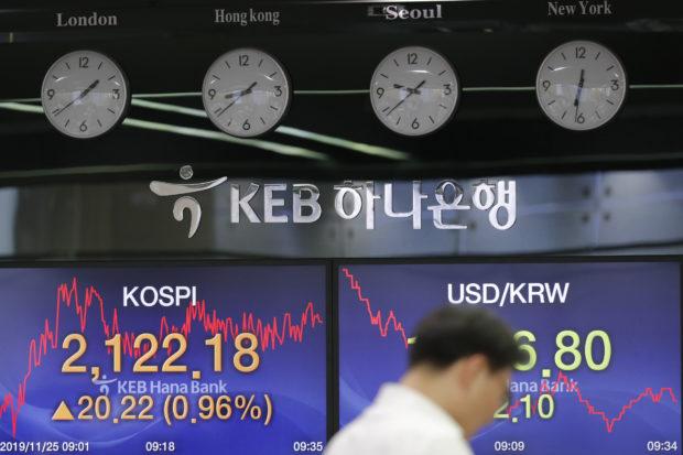 Asian shares higher amid hopes for US-China trade deal