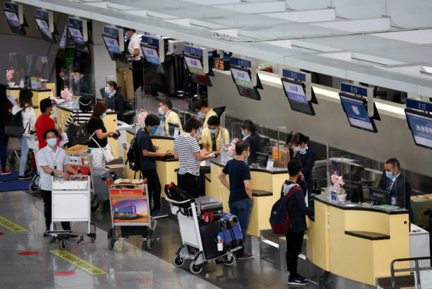 Passenger check-in for international flights at Naia Terminal 3