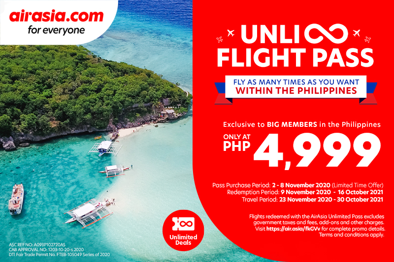 AirAsia offers UNLI Flight pass for a limited time only ...