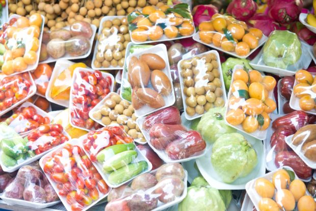 grocery, supermarket, plastic packaging