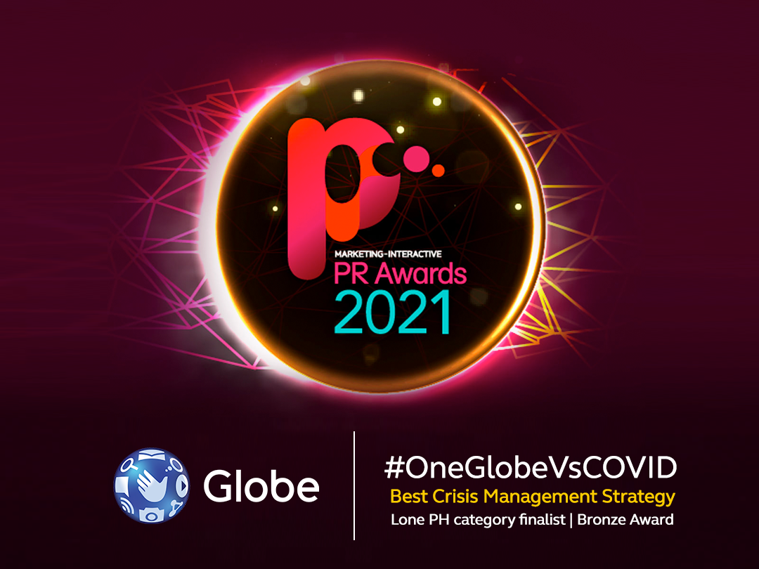 Globe’s OneGlobeVsCOVID campaign wins Bronze at PR Awards Asia