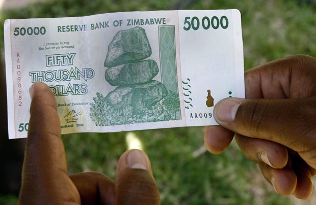zimbabwe bank note