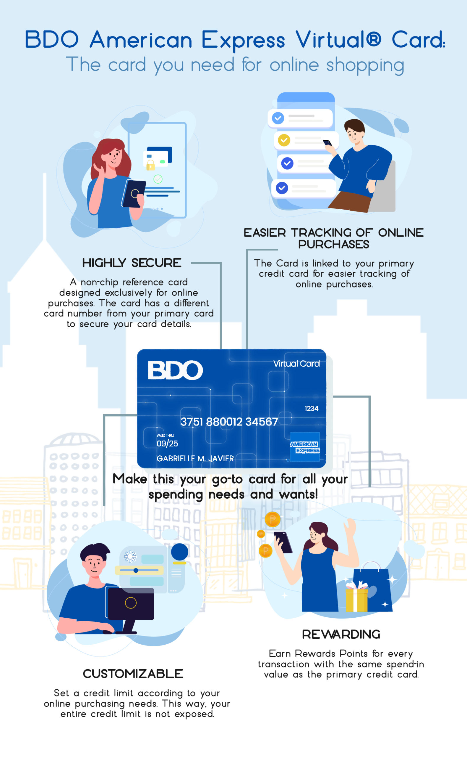 BDO American Express® Virtual Card The card you need for online shopping