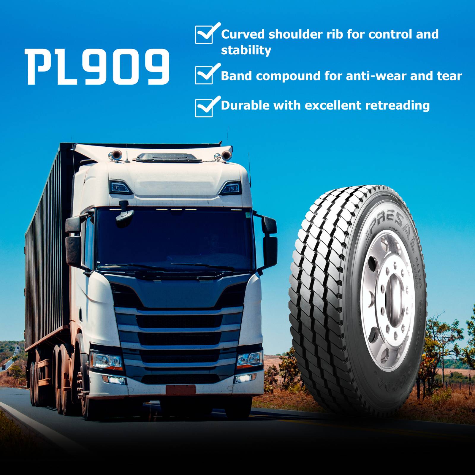 ondernemen Romanschrijver Ontdek Presa TBR tires make trips safer and economical for your trucks and buses