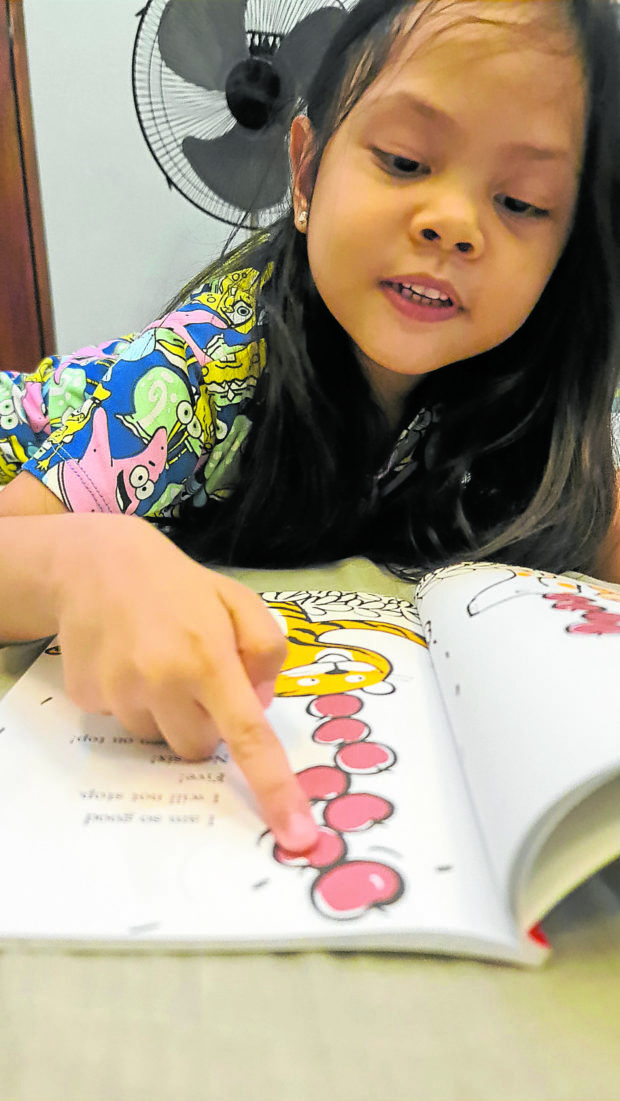 Author’s daughter finds books exciting and entertaining.