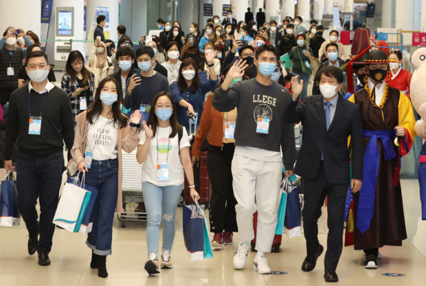 south korea air passengers