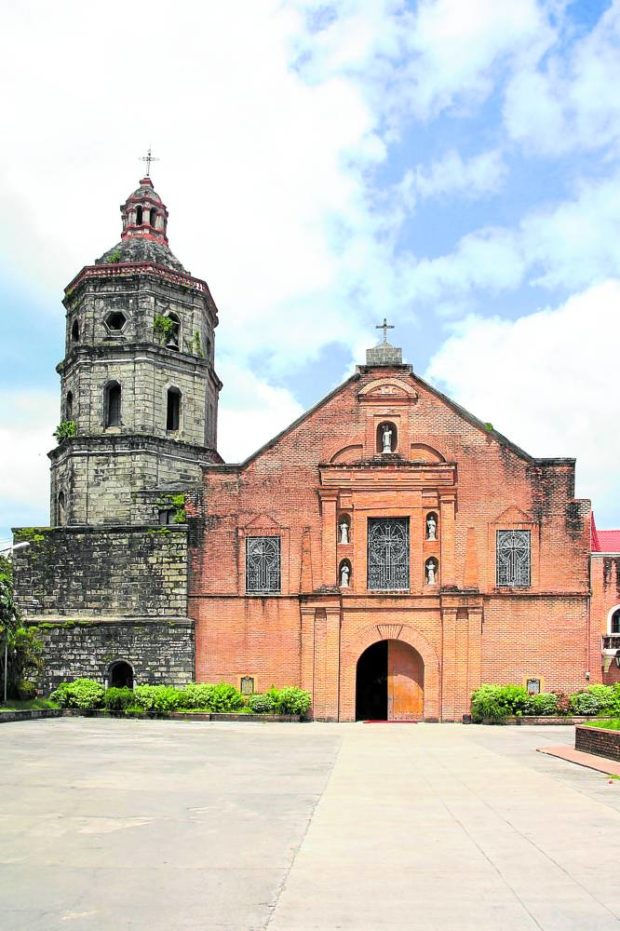 The San Agustin Church in Lubao showcases a brick façade that was typical during the Spanish period.